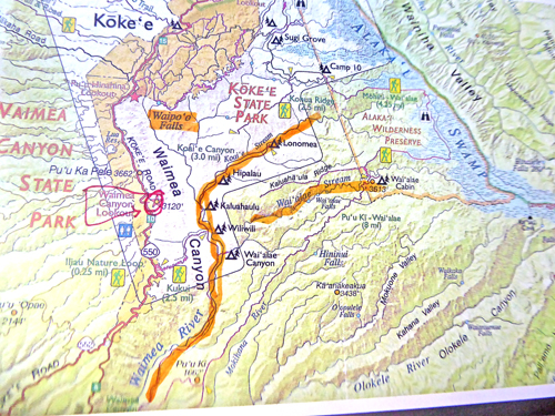 Waimea Canyon Trail Map Waimea Canyon Topo Map : Marcia's Blog